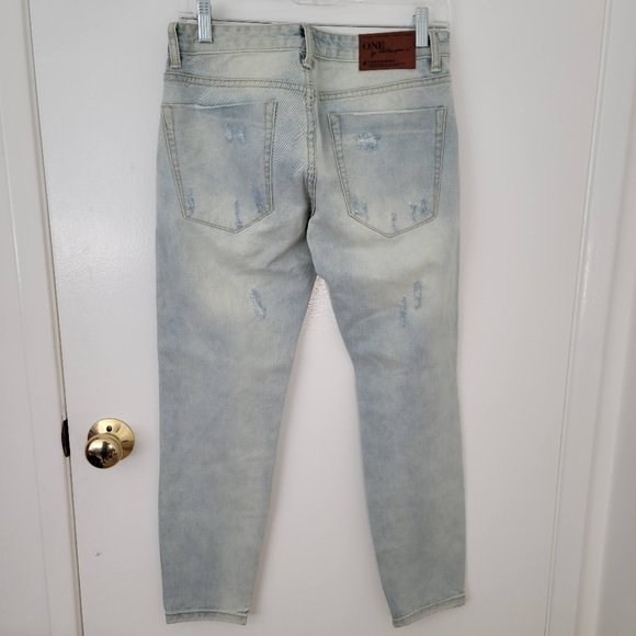 One x Oneteaspoon Freebirds Distressed Jeans - Picture 4 of 5